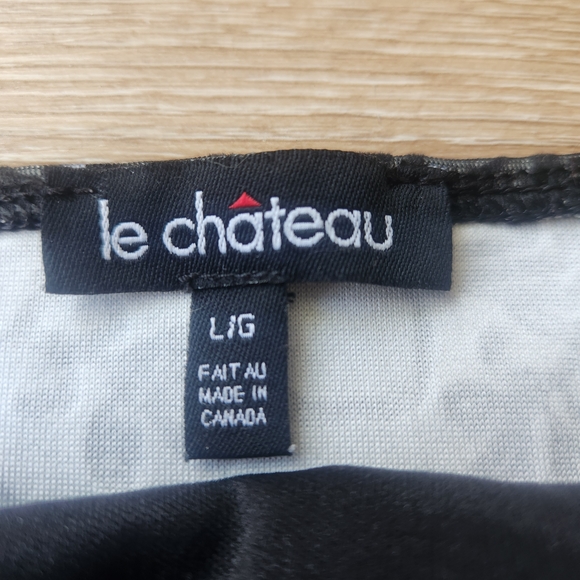 Le Chateau Black Floral Tank Top - Picture 4 of 4